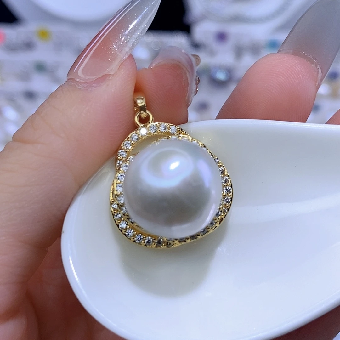 颈饰合金淡水珍珠