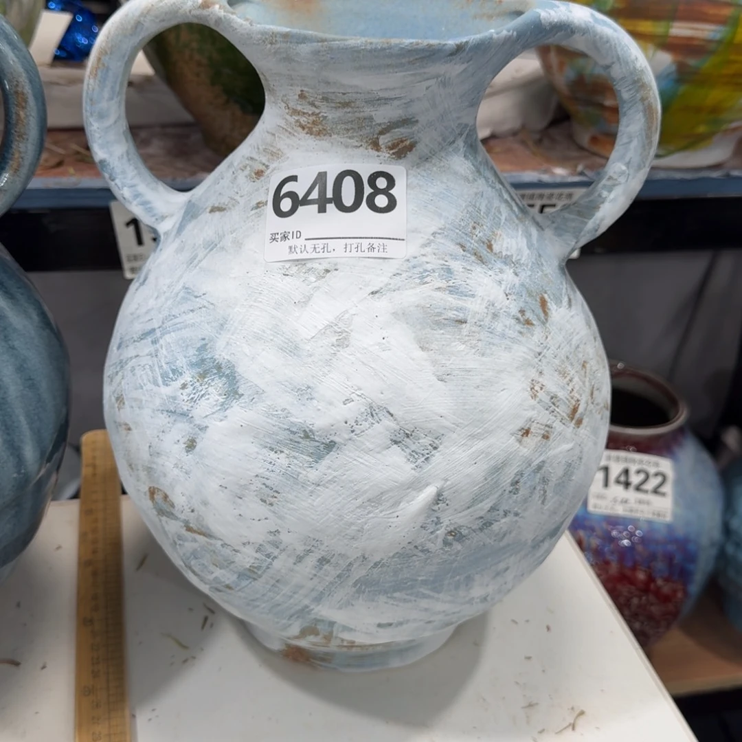 胡***活摆件景德镇高温花瓶编码3408默认无孔