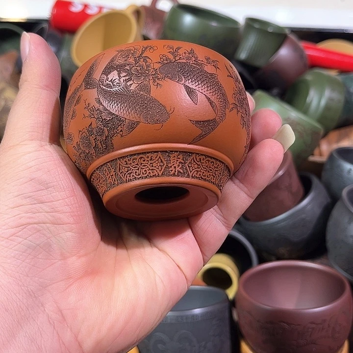 茶杯紫砂全手工紫砂主人杯