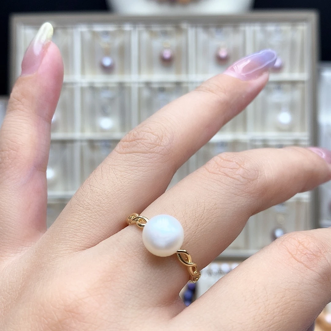 颈饰合金淡水珍珠