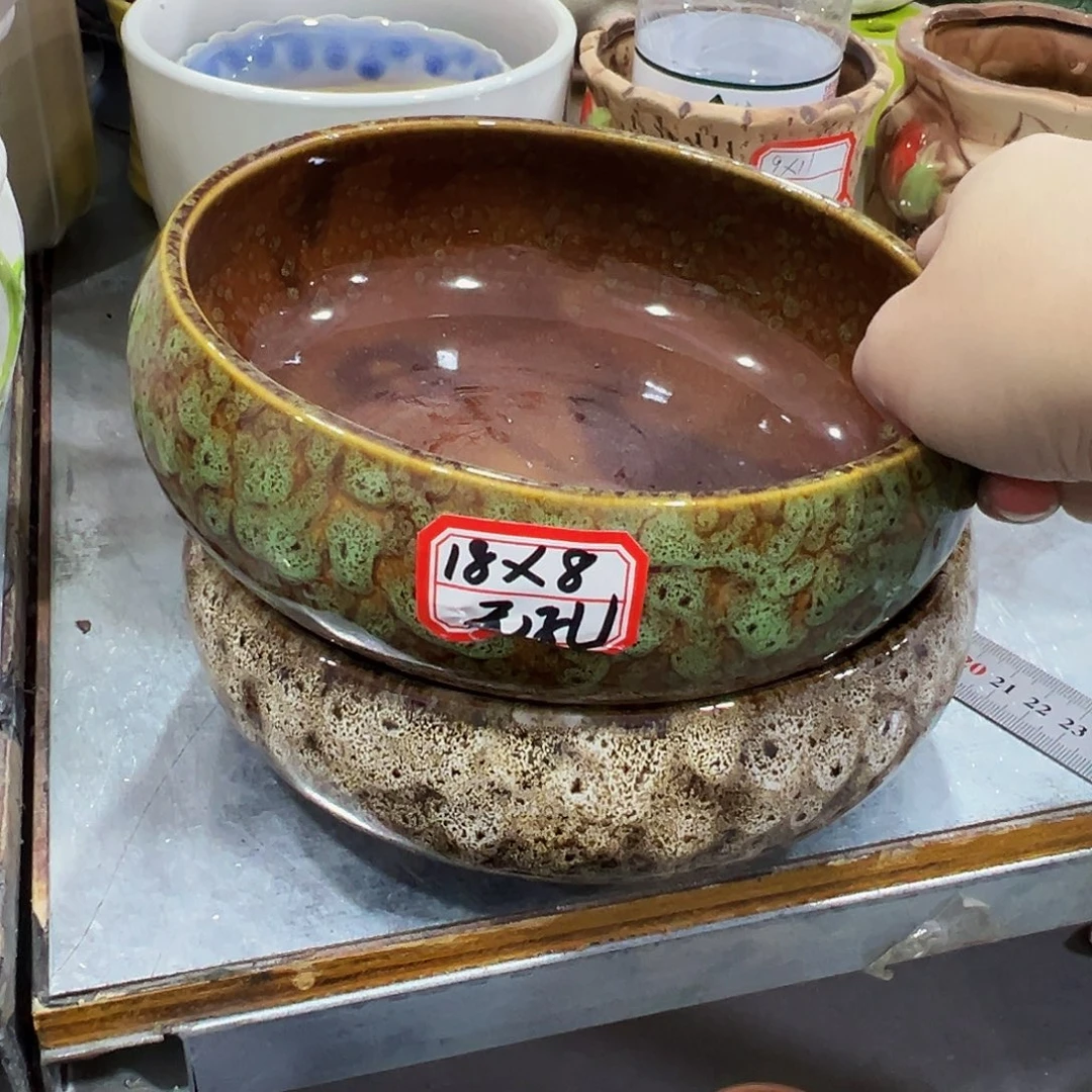 外贸尾单陶瓷花盆凑单10米包邮