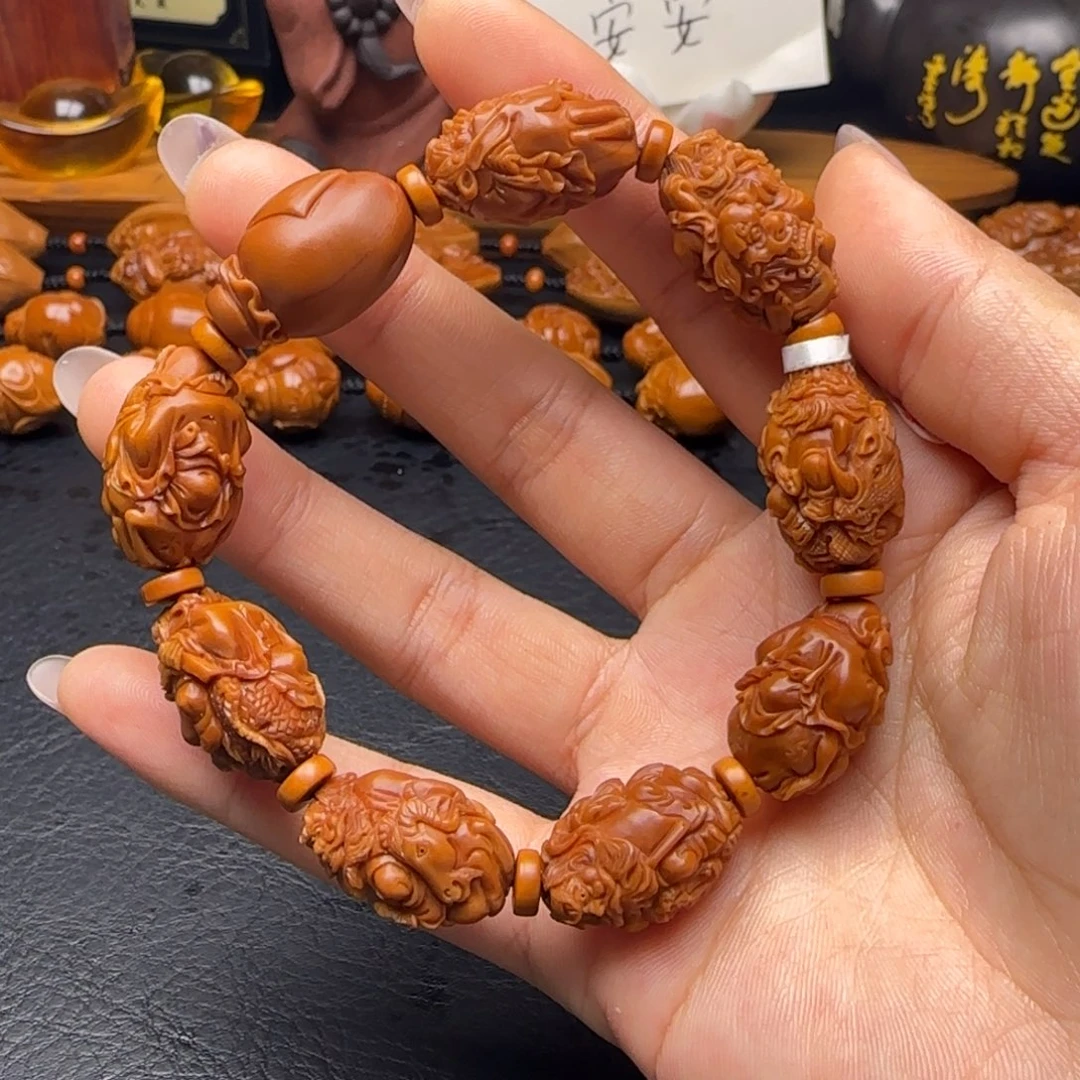 橄榄核手串/手链骑兽钟馗