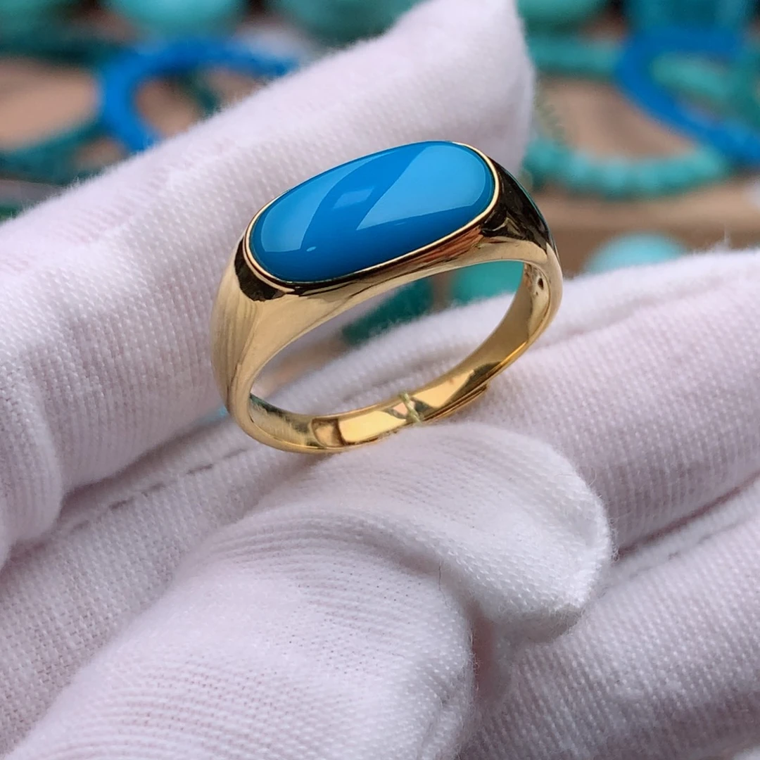 18K金镶嵌绿松石珠宝奇石