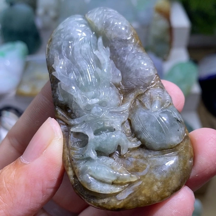 【闪购商品】颈饰未镶嵌翡翠龙牌