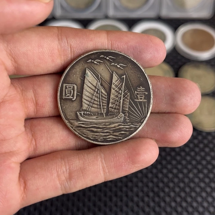 金属大头龙洋船洋工艺品