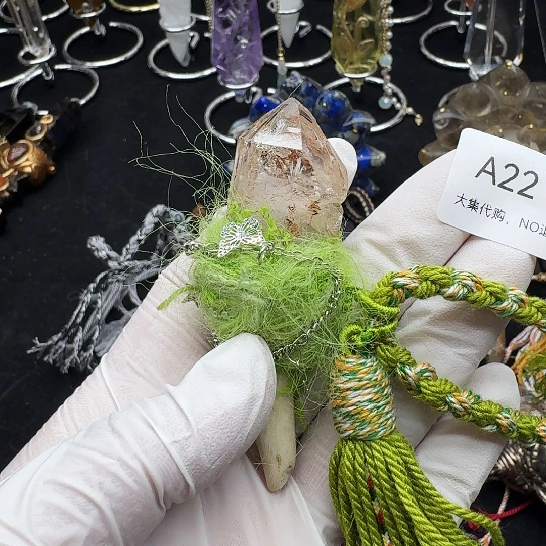 我***耶未镶嵌颈饰紫晶22