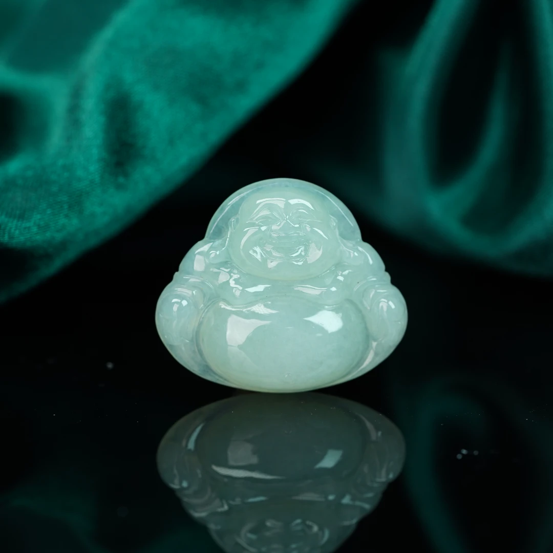 【小北严选】翡翠佛公吊坠26-AH19X337【多样性发一件】约22*25mm带绳