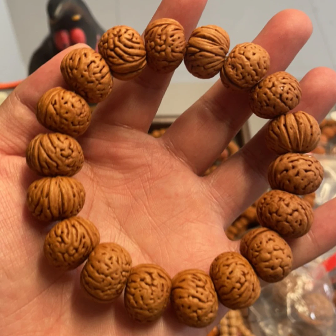 桃核 原皮纽扣 大脑纹
