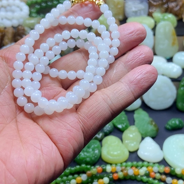 和田玉未镶嵌手链