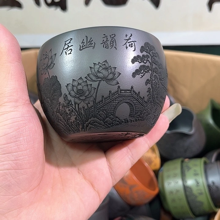 茶杯紫砂全手工紫砂主人杯