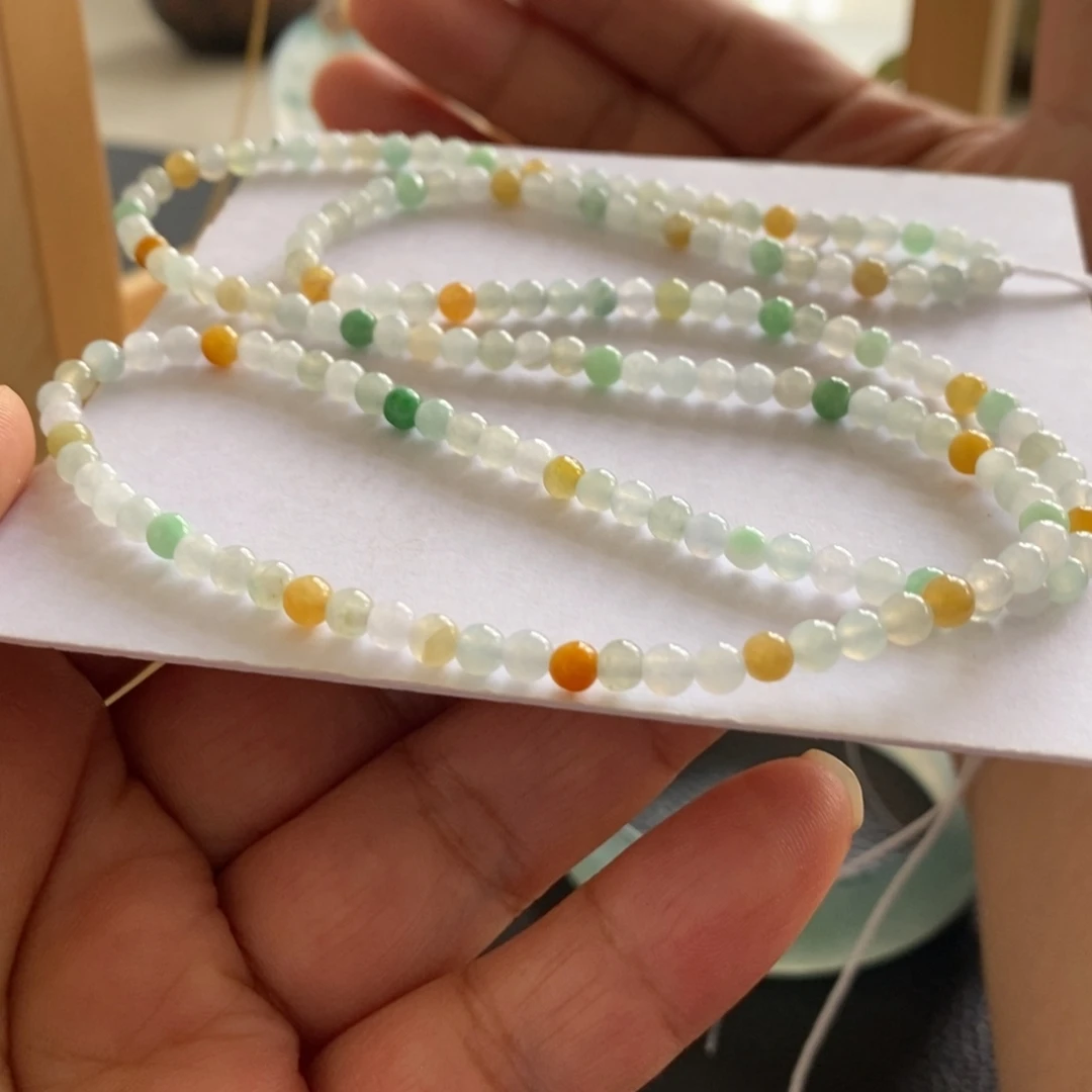 翡翠未镶嵌手镯天然翡翠项链