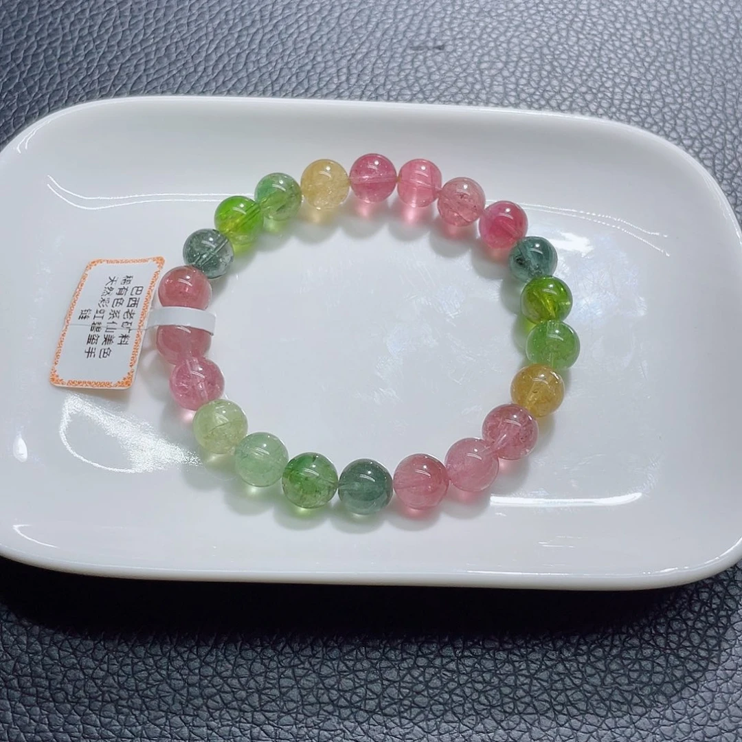 未镶嵌手链碧玺8.8mm左右