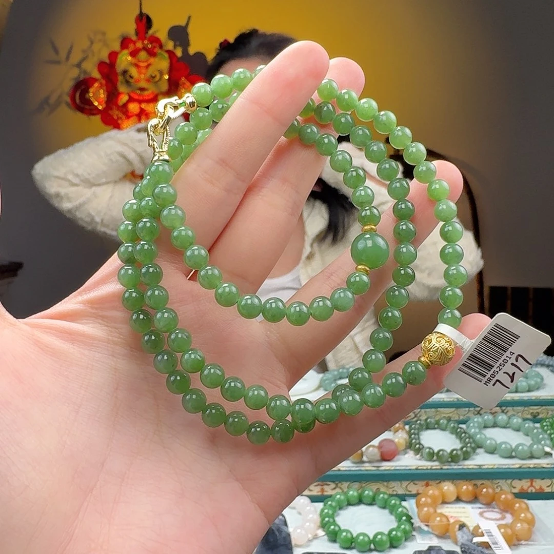 和田玉手串未镶嵌