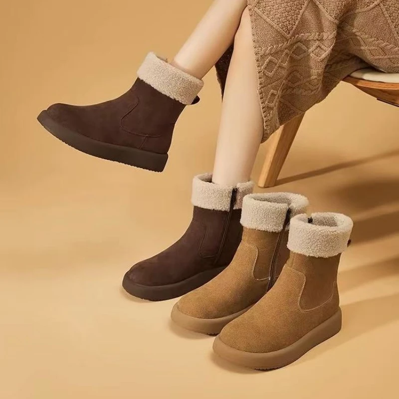 新款加绒百搭舒适洋气短靴0033