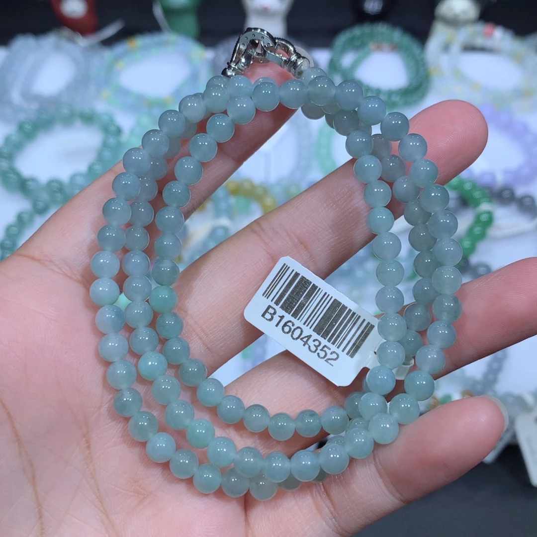 未镶嵌手串翡翠天然
