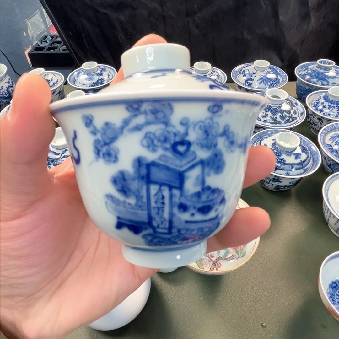 杯青花瓷器青花瓷器