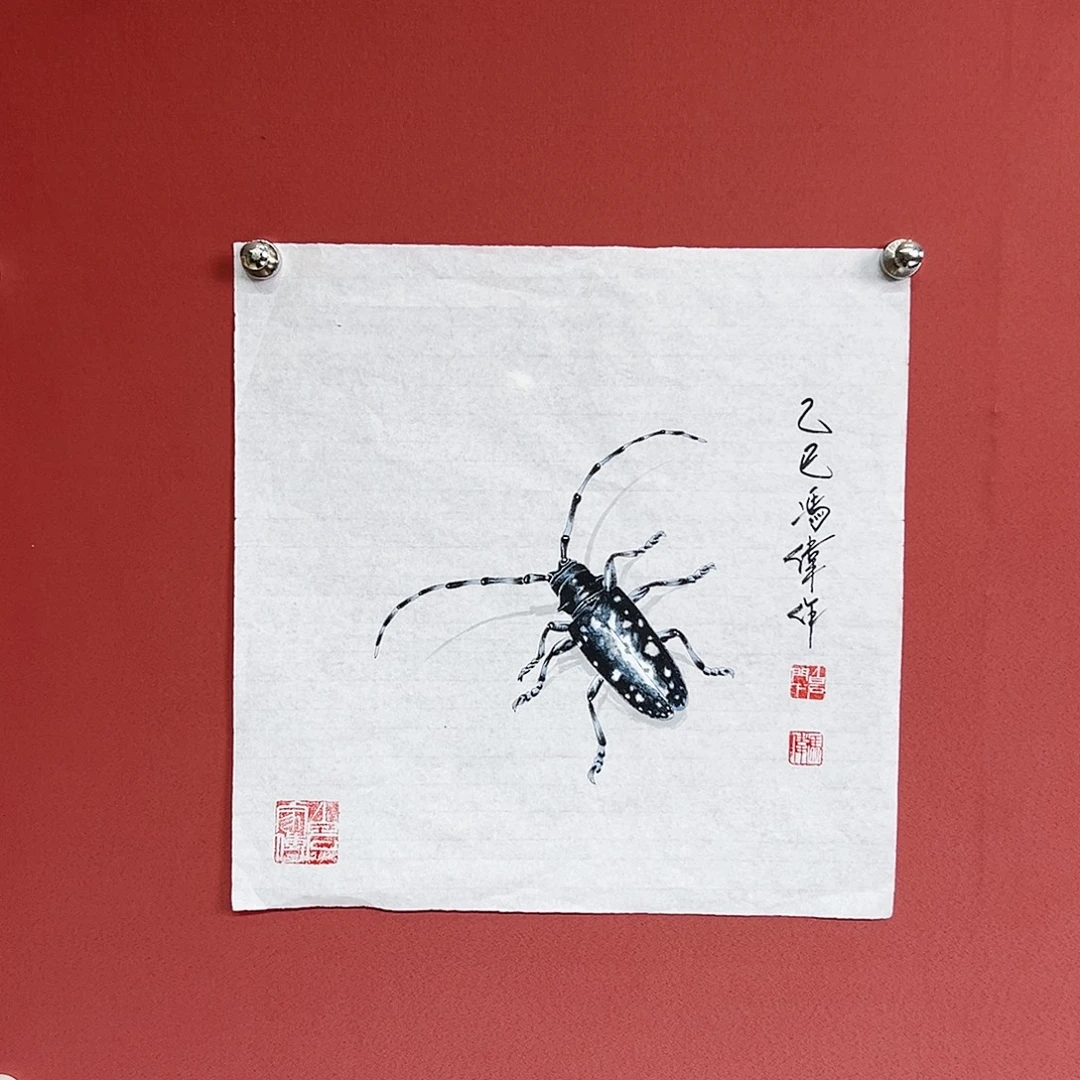 国画冯伟老师亲笔手绘国画作品慧