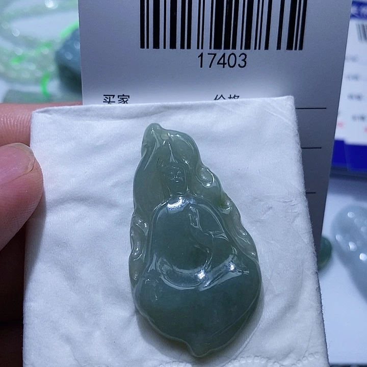 翡翠未镶嵌颈饰天光墟翡翠市场现金代购