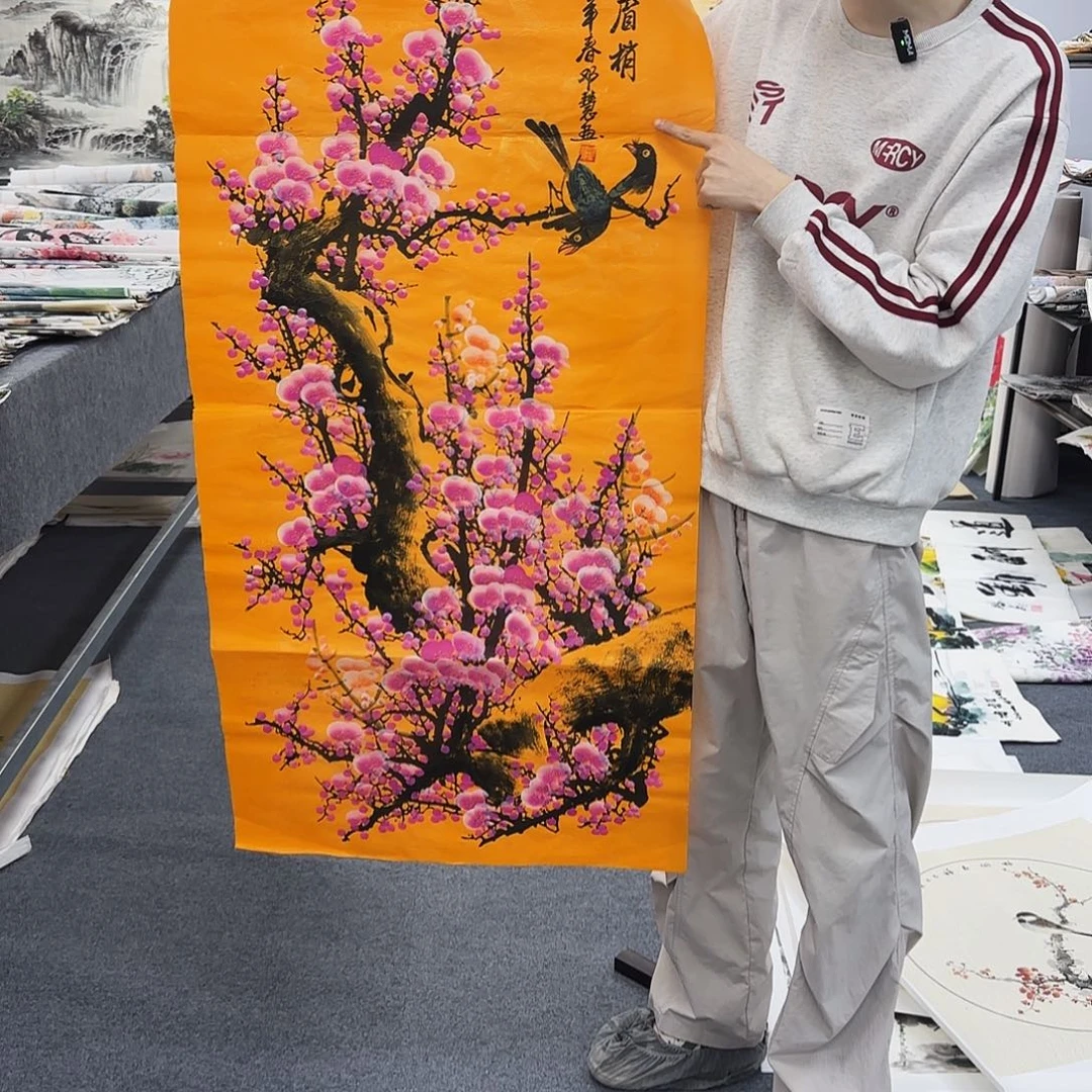 国画作品小姐姐放漏中