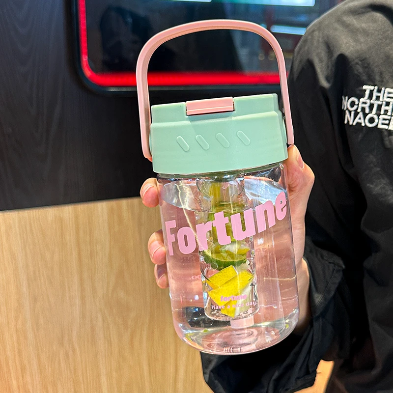 【新店福利】新款大容量水杯水壶户外便携耐高温防摔大塑料杯太空杯