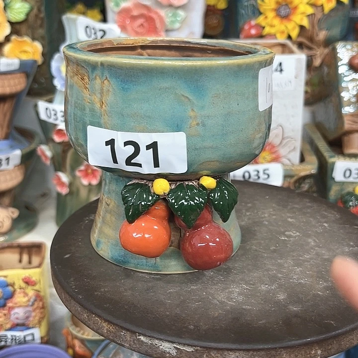 紫砂花盆粗陶材质多肉花盆