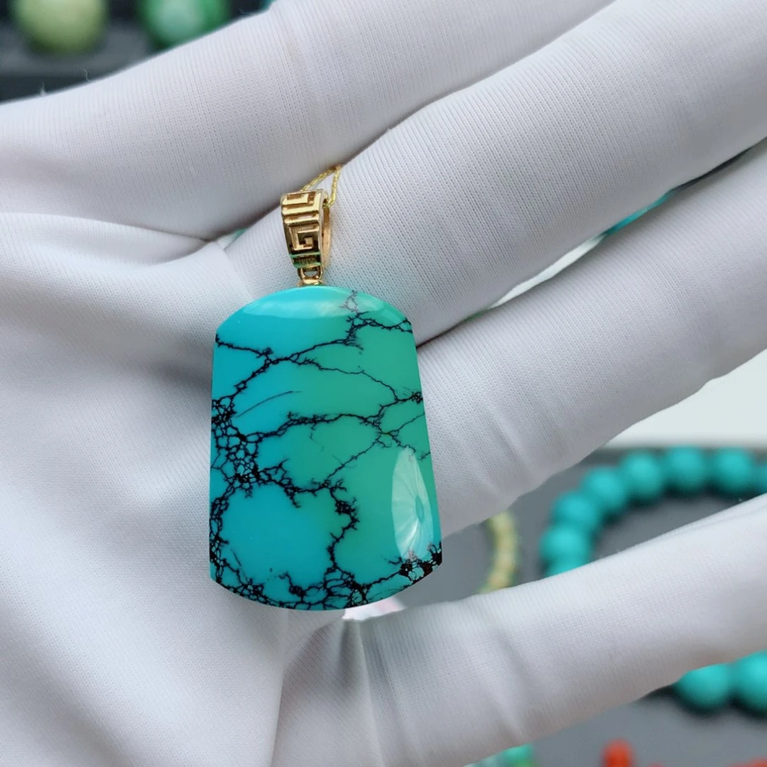 绿松石其他18K金镶嵌