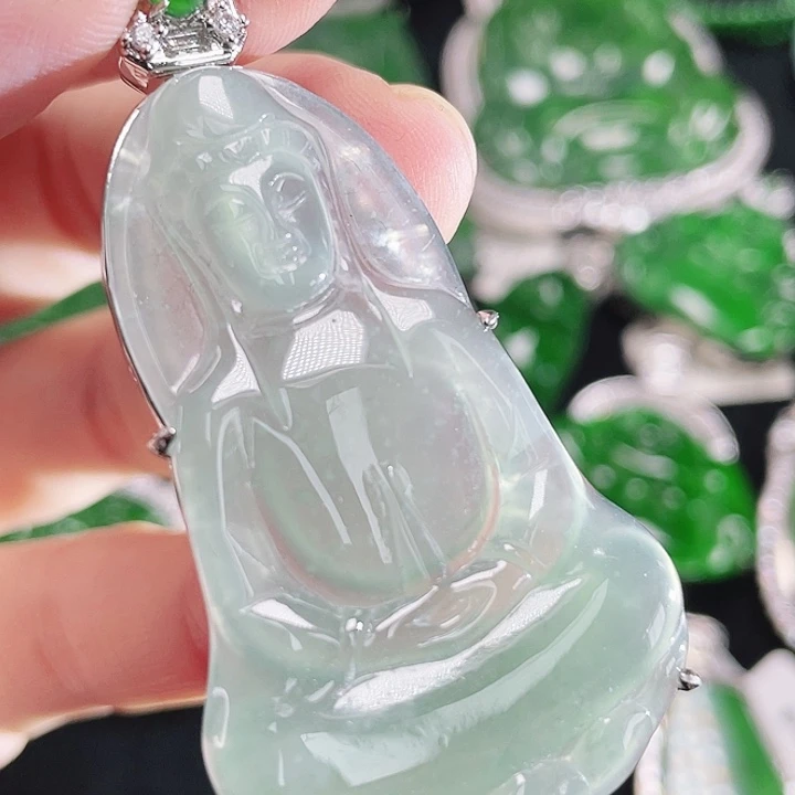 翡翠未镶嵌颈饰66