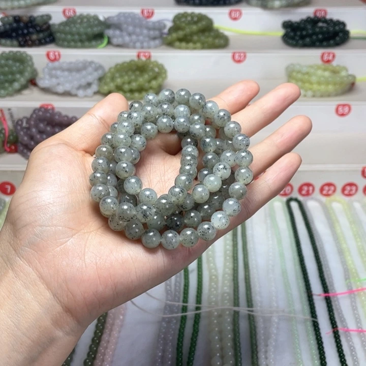 和田玉未镶嵌颈饰格*8m m