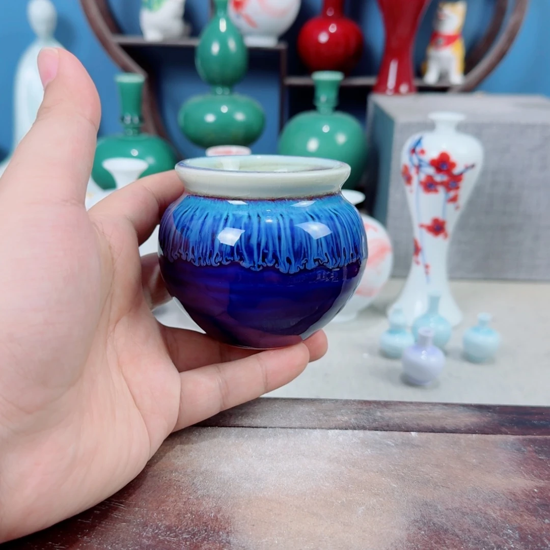 陶瓷手工小花器摆件