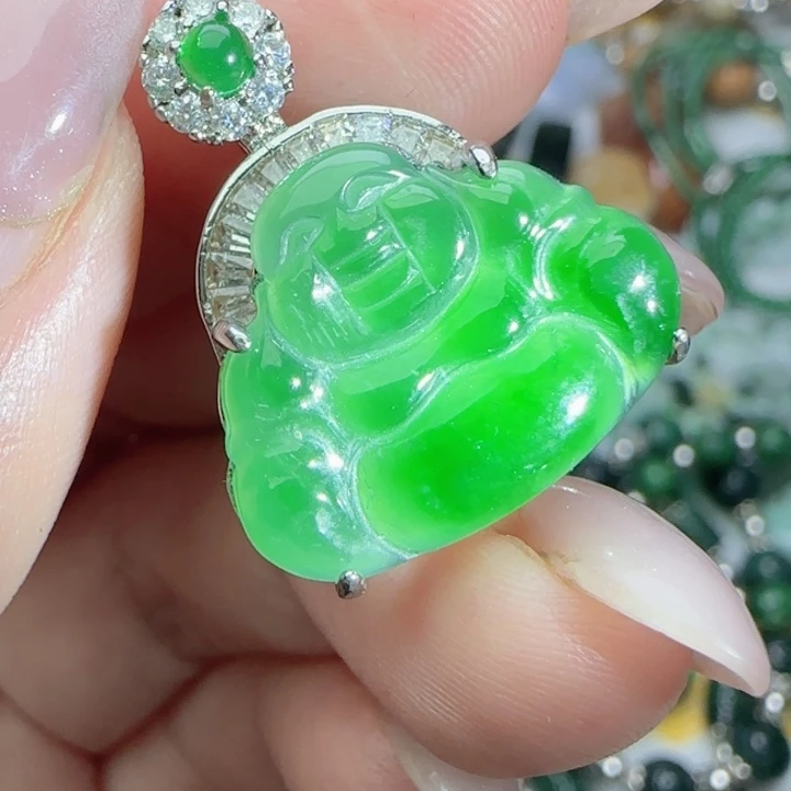 翡翠未镶嵌颈饰天然A货538