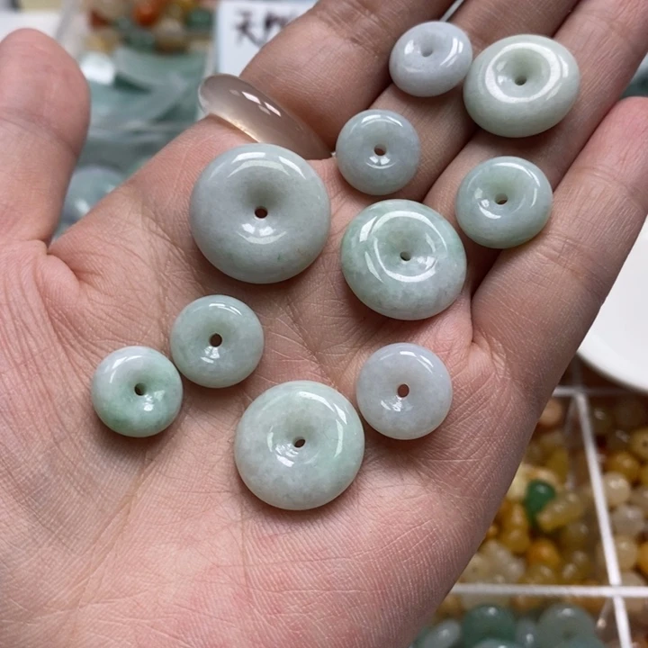 玛瑙/玉髓吊坠(不含链)未镶嵌平安扣10个