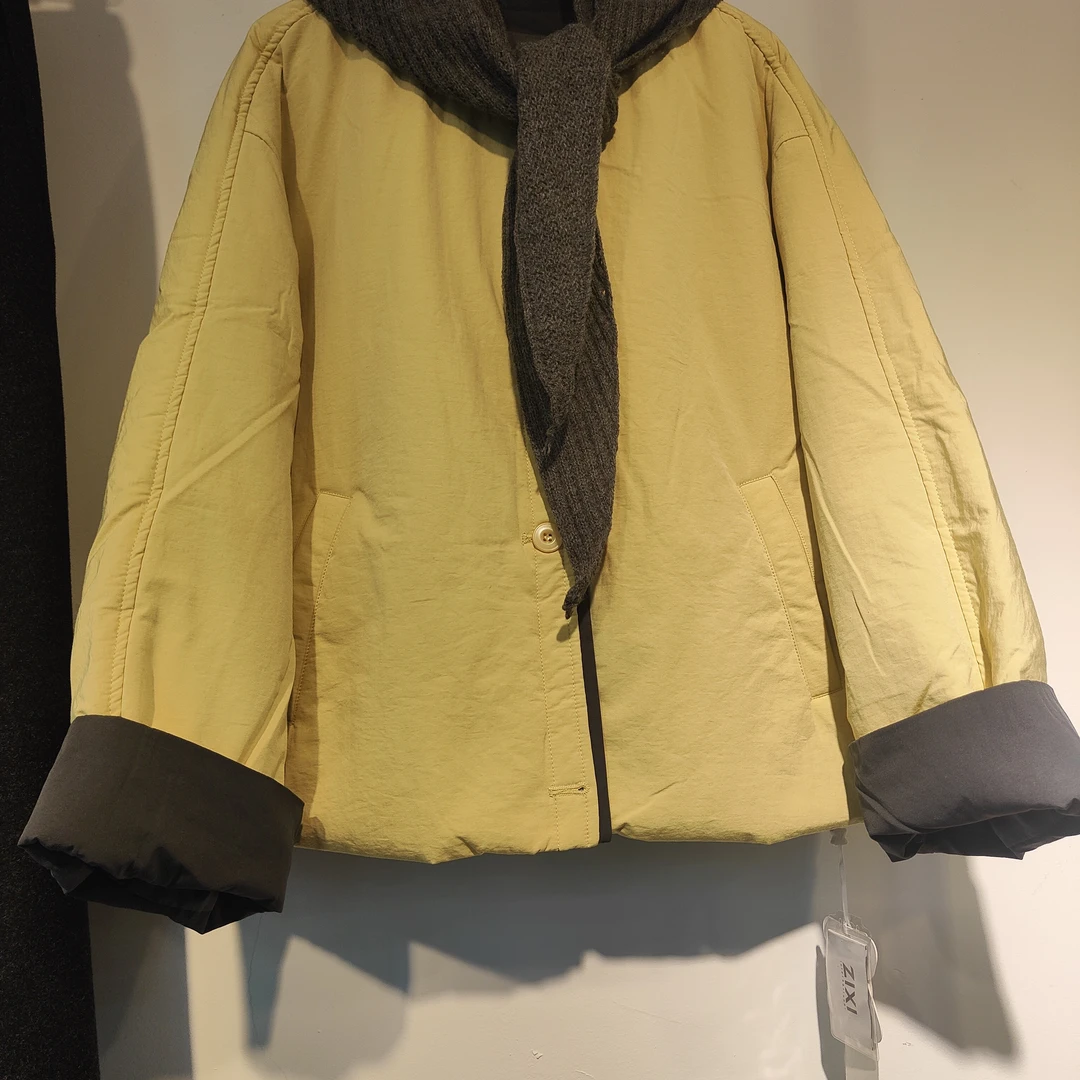 麦田2024春款休闲时尚毛呢外套双面呢大衣女装