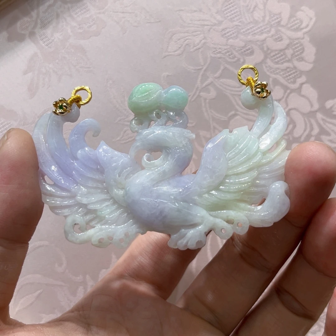 吊坠(赠链)合金翡翠代编织