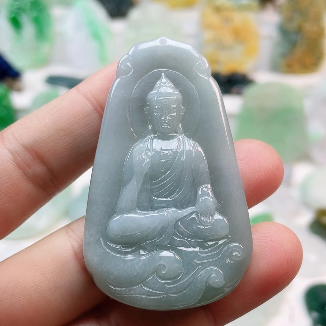 翡翠颈饰未镶嵌阿弥陀佛