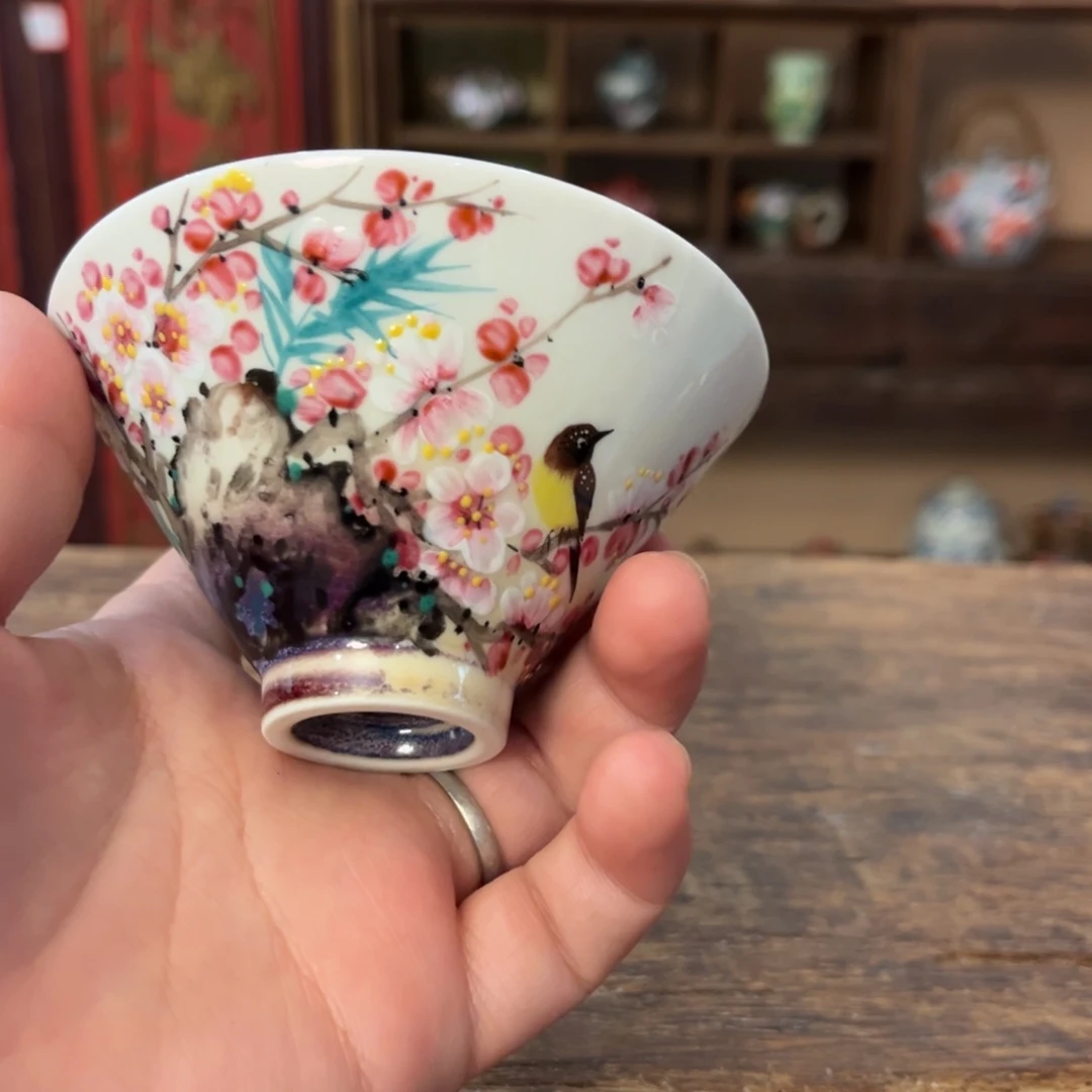 柴烧手工手绘陶瓷