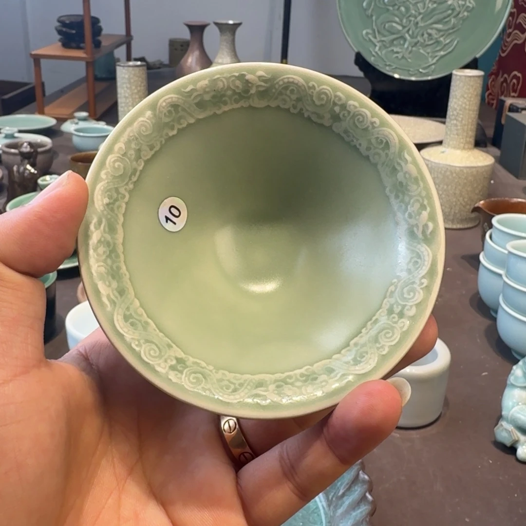 ****5龙泉青瓷茶具微瑕