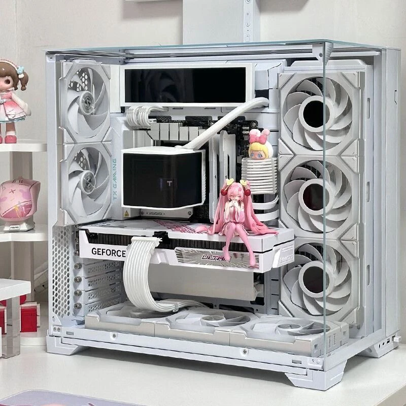 联力包豪斯O11 Vision compact 无立柱海景房台式机电脑主机机箱