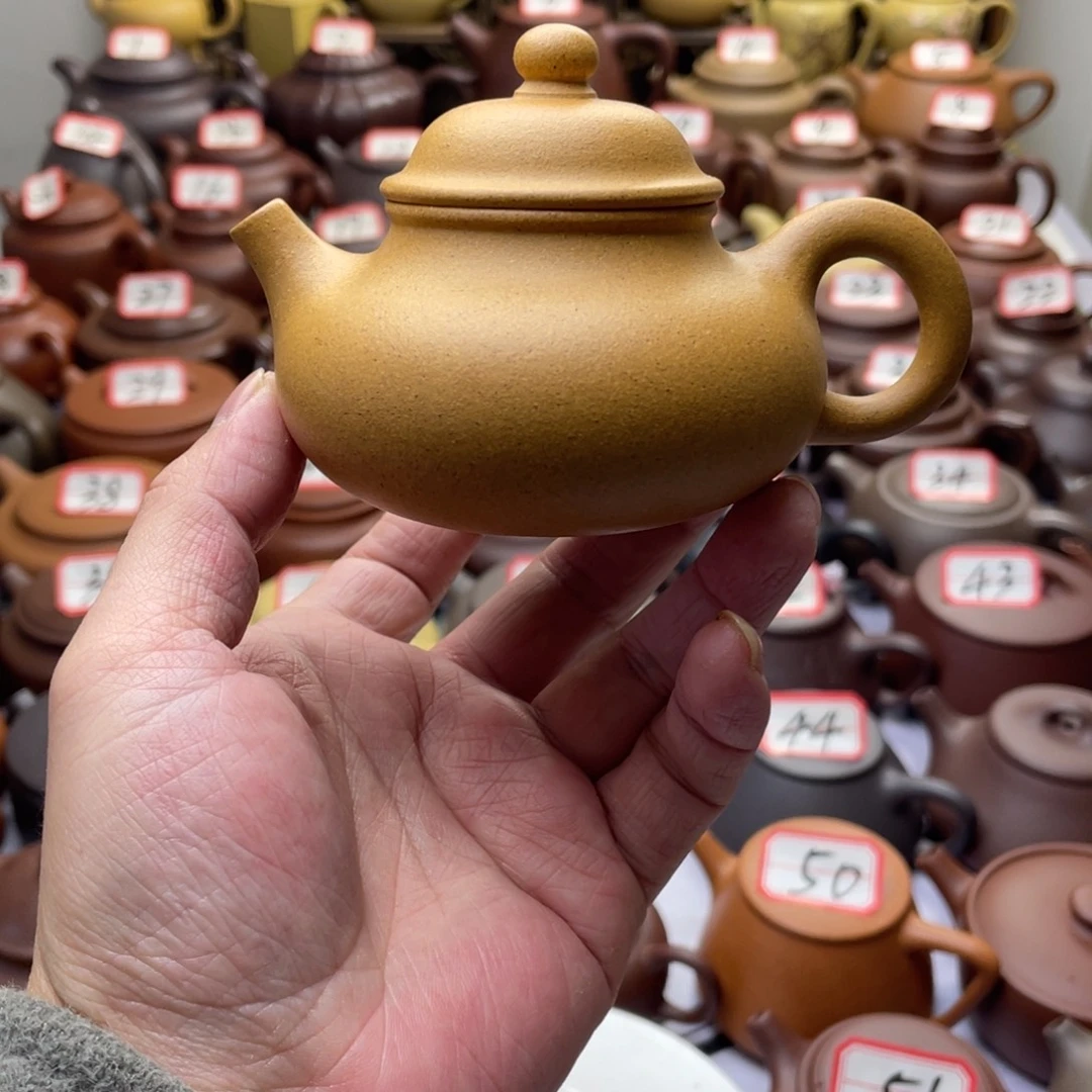 紫砂茶壶宜兴紫砂半手工