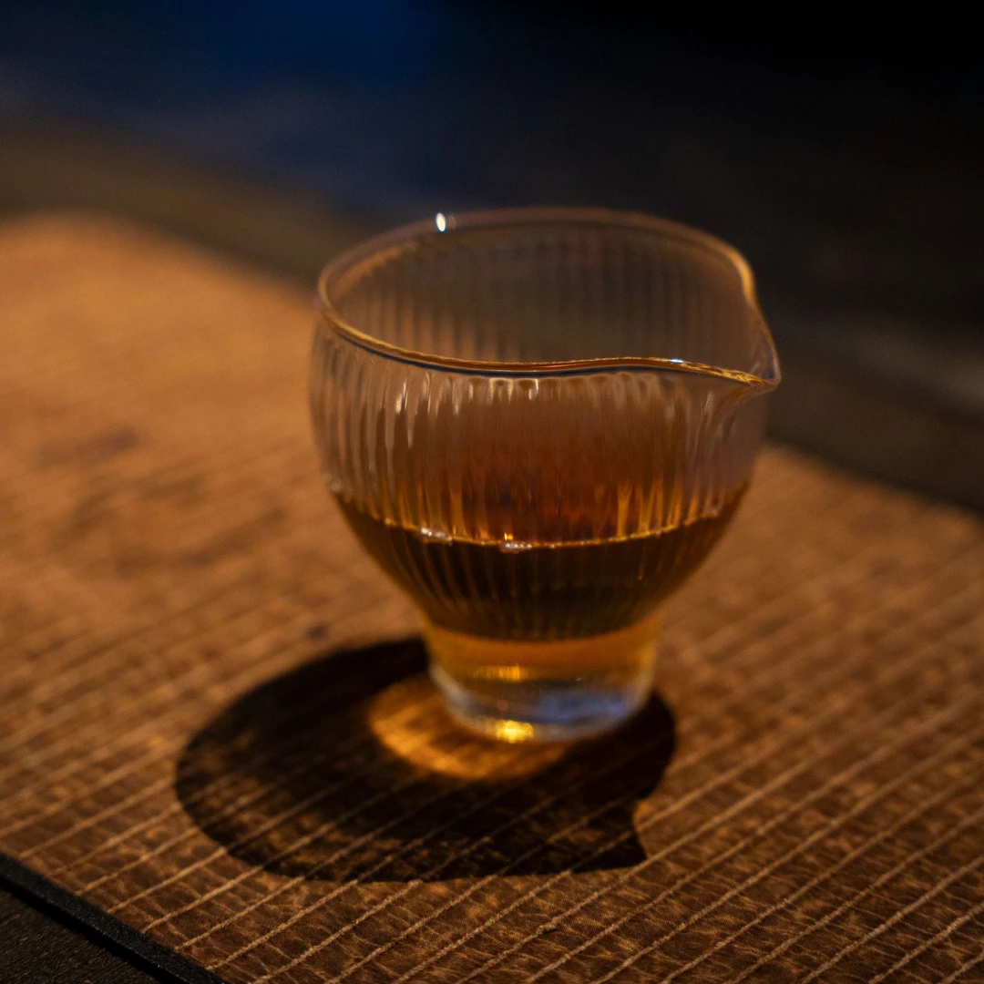 【海选】高硼硅竖纹玻璃公道公道杯