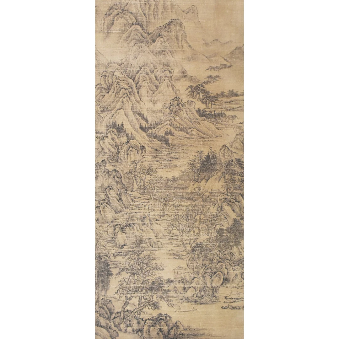 HM9234 溪山诗意图 134×55 绢本立轴 6.6平尺