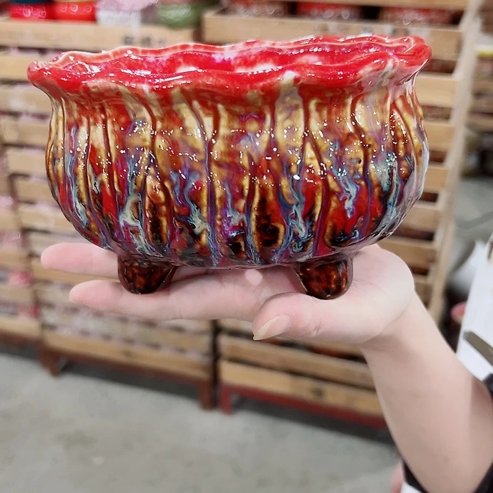 有孔，满10元发货多肉陶瓷花盆