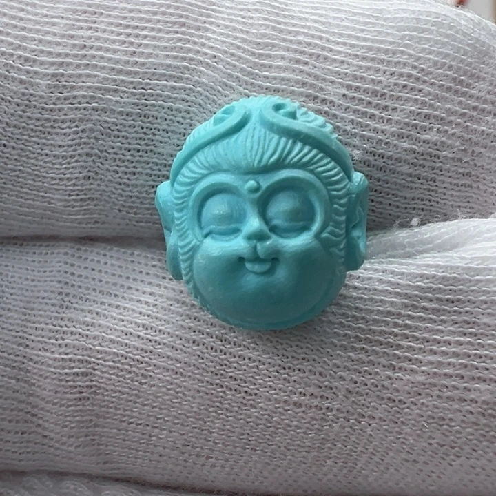 绿松石未镶嵌猴头