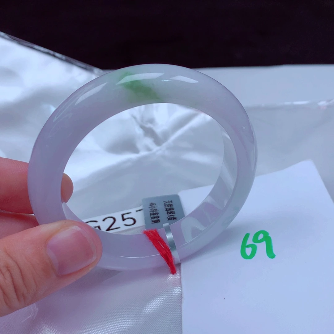 未镶嵌手镯翡翠缅甸天然A货翡翠手镯52.7