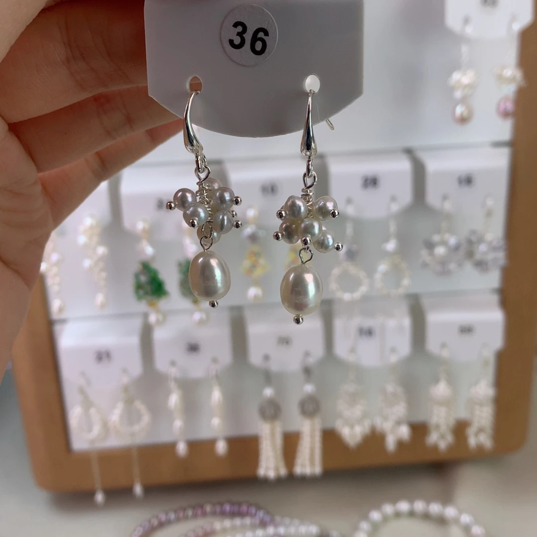 未镶嵌耳饰淡水珍珠