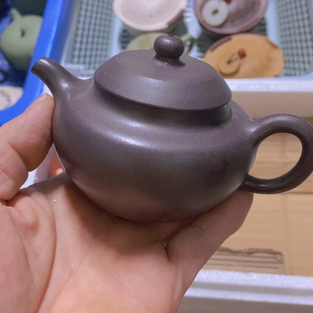 茶杯绿泥紫砂紫砂
