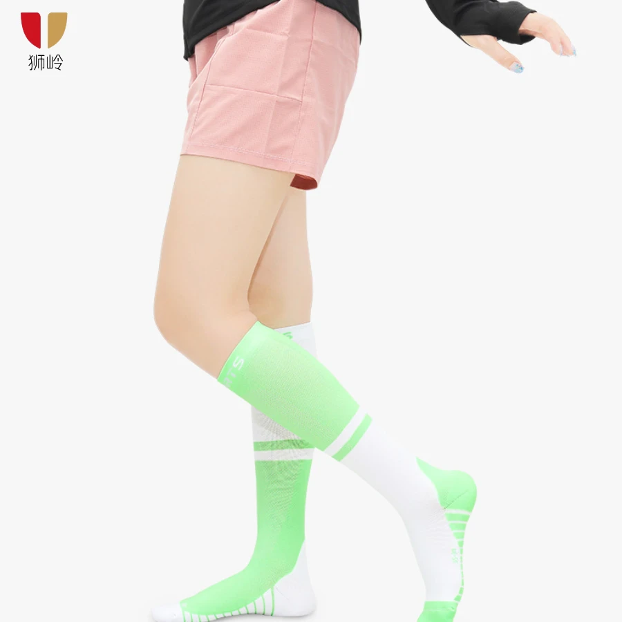 狮岭弹力袜滑板骑行袜瑜伽压力跑步袜马拉松压力袜压缩高筒袜袜子