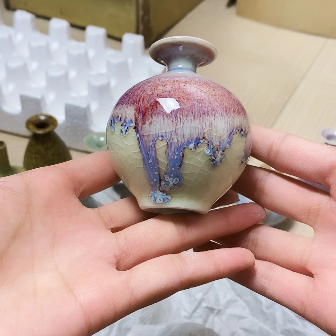 摆件1***?景德镇高温陶瓷小花瓶