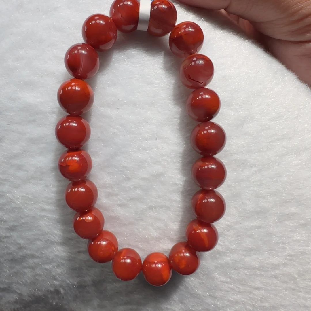 南红玛瑙未镶嵌手链