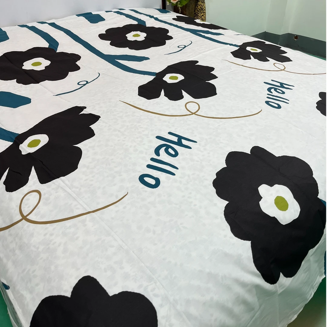 【直】100棉斜纹加厚纯棉印花床单