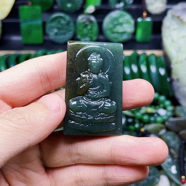 和田玉未镶嵌挂件